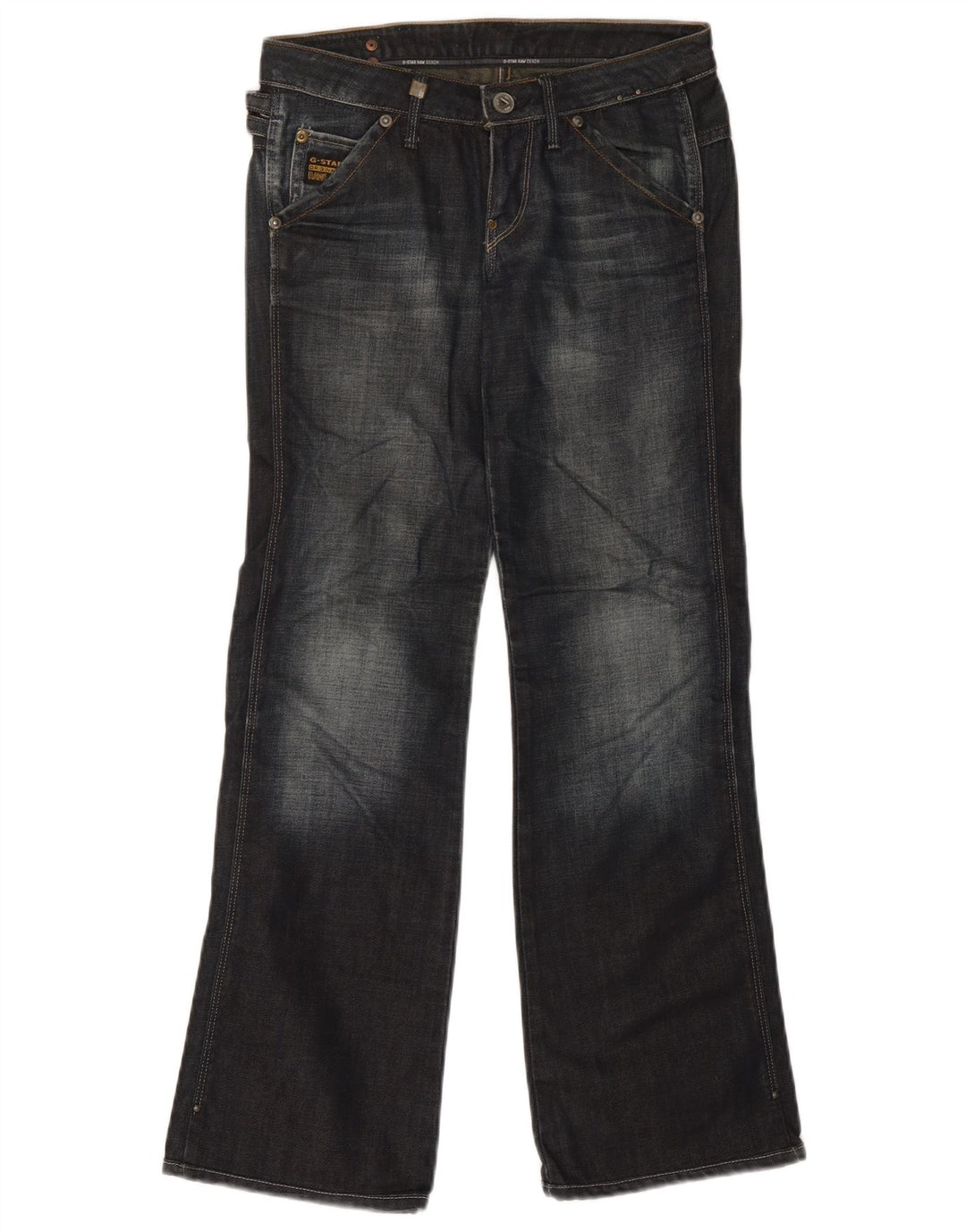G-Star Γυναικείο Bootcut Jeans W25 L29 Navy Blue Colourblock Βαμβακερό