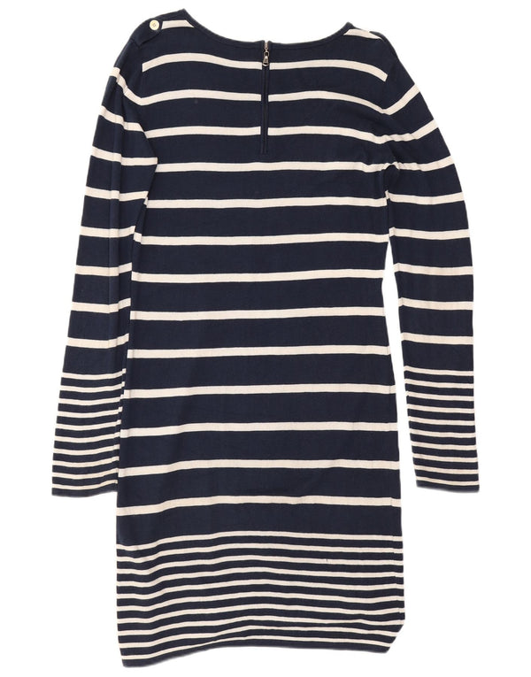 Crew Clothing Γυναικείο φόρεμα Jumper UK 12 Medium Navy Blue ριγέ