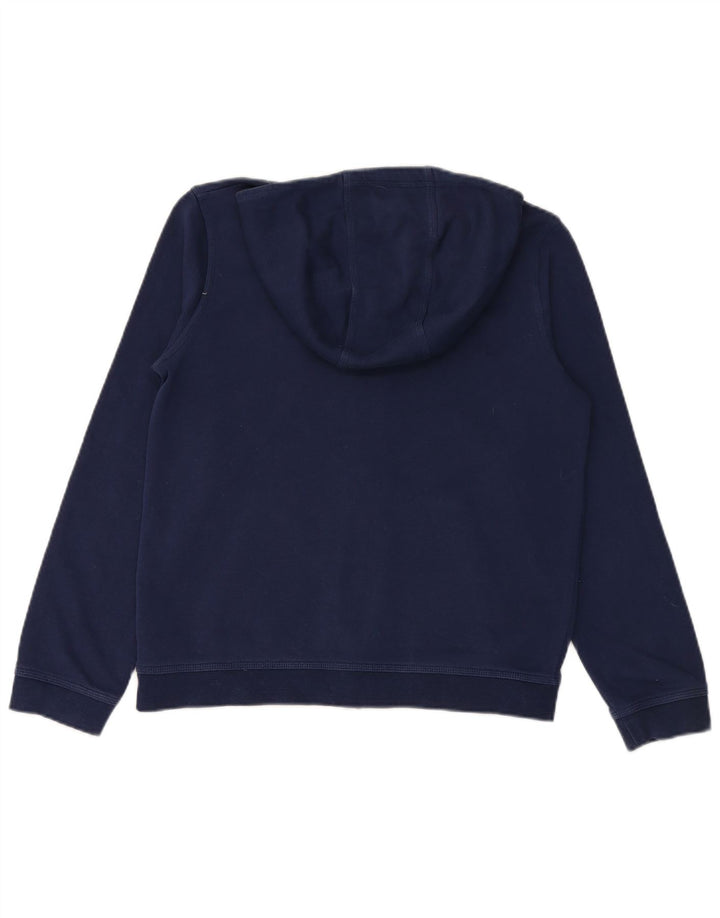 NIKE Girls Zip Hoodie πουλόβερ 15-16 ετών XL Navy Blue Cotton