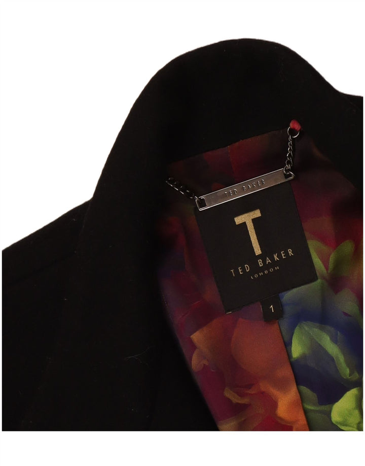 Ted Baker Γυναικείο Πανωφόρι Oversized Ανοιχτό Μέγεθος 1 XS Μαύρο