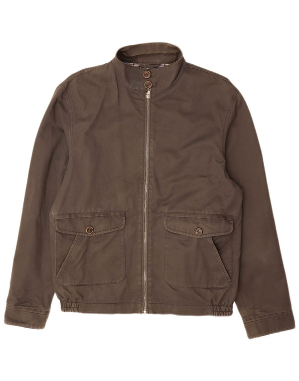 Marks & Spencer Mens Blue Harbour Bomber Jacket UK 38 Medium Grey