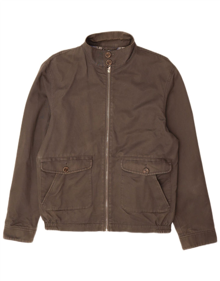 Marks & Spencer Mens Blue Harbour Bomber Jacket UK 38 Medium Grey