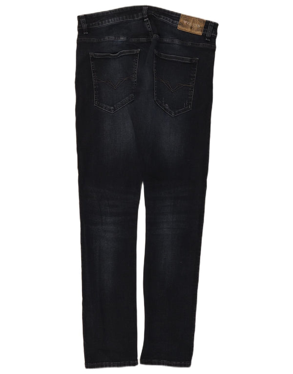 Ανδρικό Skinny Jeans Guess W33 L31 Μαύρο βαμβακερό
