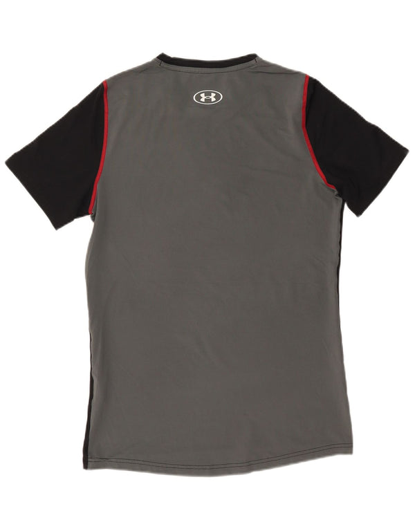 Under Armour Ανδρικό T-Shirt Top Small Black Colourblock Πολυεστέρας