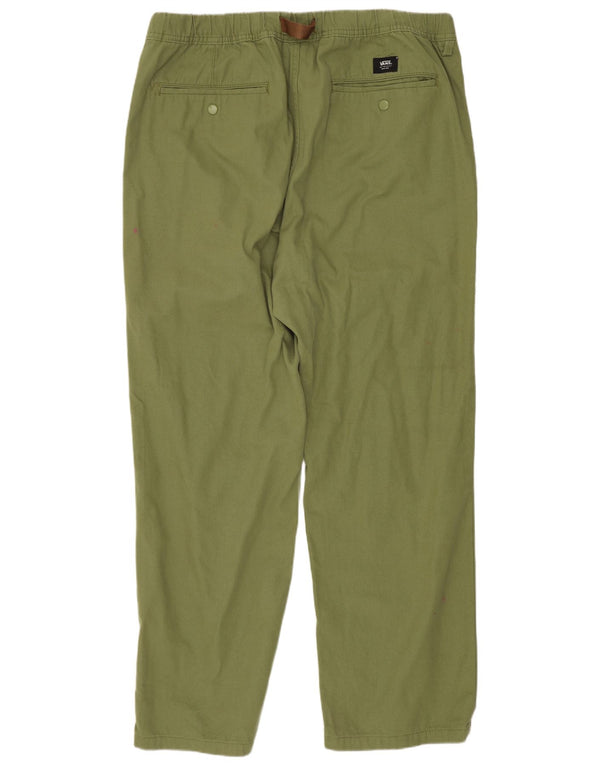 Vans Ανδρικό ίσιο παντελόνι Chino XL W38 L30 Πράσινο βαμβακερό