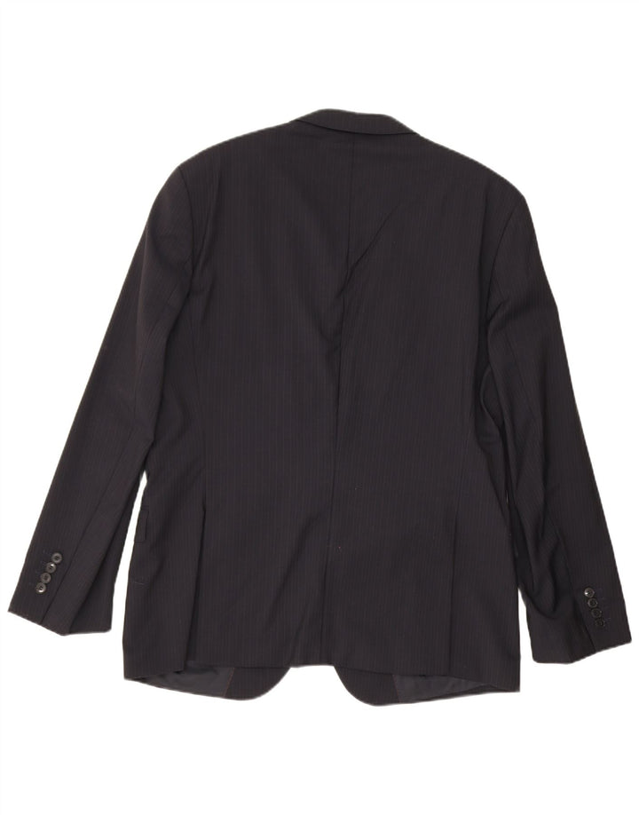 Ανδρικό σακάκι σακάκι Hugo Boss UK 54 2XL Navy Blue Pinstripe