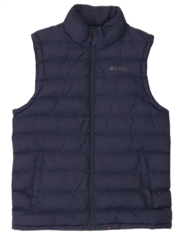 Mountain Warehouse Mens Padded Gilet UK 38 Medium Navy Blue Polyamide