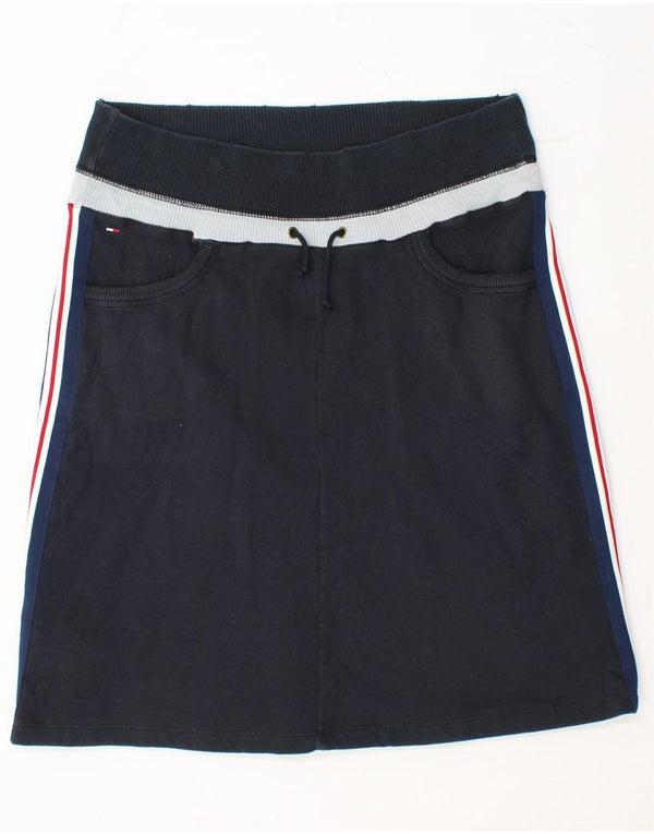 TOMMY HILFIGER Γυναικεία φούστα σε γραμμή Α UK 14 Medium W30 Navy Blue Colorblock