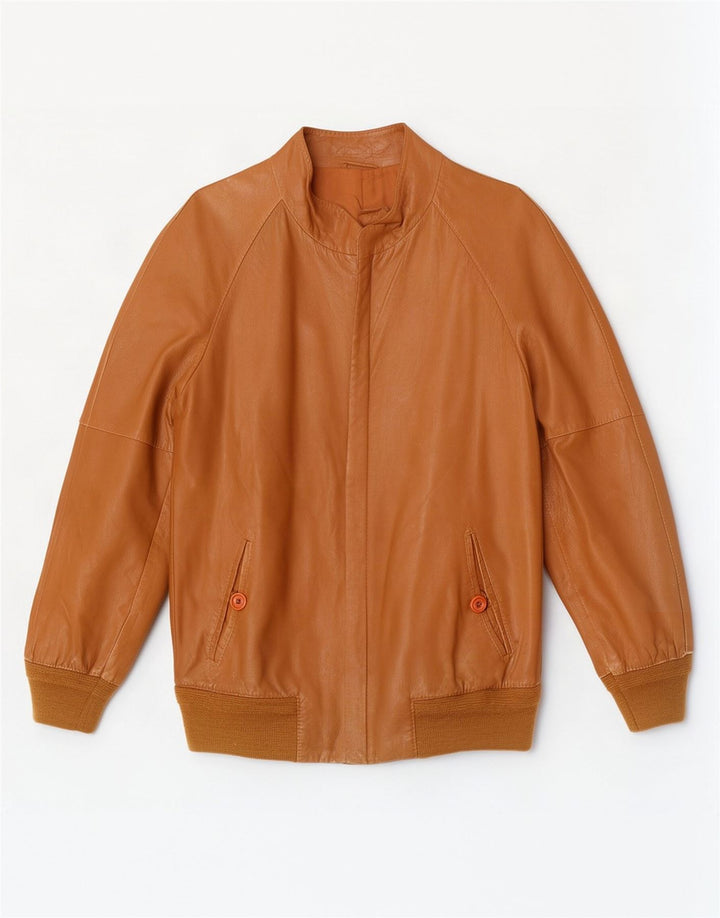 Vintage Ανδρικό Δερμάτινο Μπουφάν UK 38 Μεσαίο Καφέ