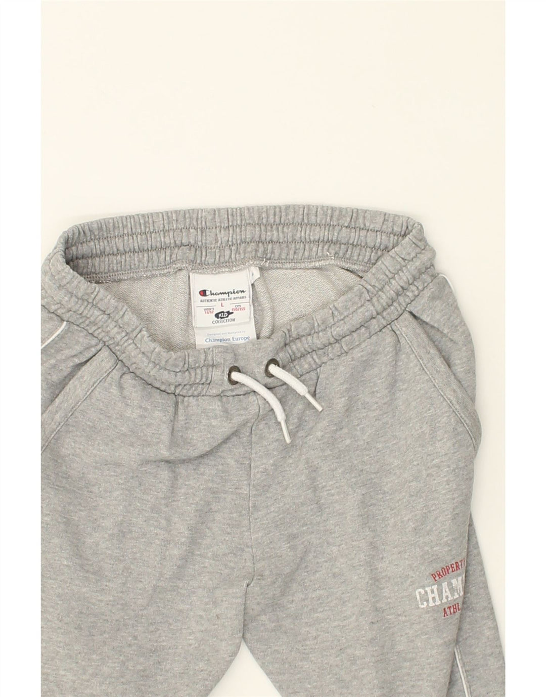 CHAMPION Boys Tracksuit Trousers Joggers 11-12 Years Large Grey Cotton | Vintage Champion | Thrift | Second-Hand Champion | Used Clothing | Messina Hembry 