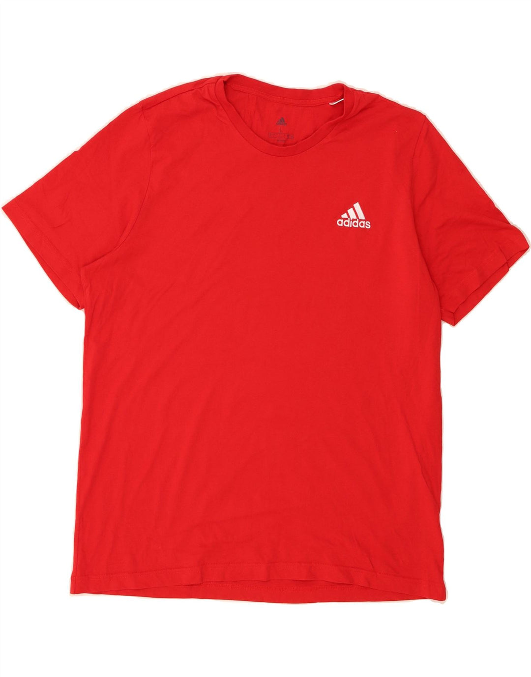 ADIDAS Mens T-Shirt Top Large Red Cotton Vintage Adidas and Second-Hand Adidas from Messina Hembry 