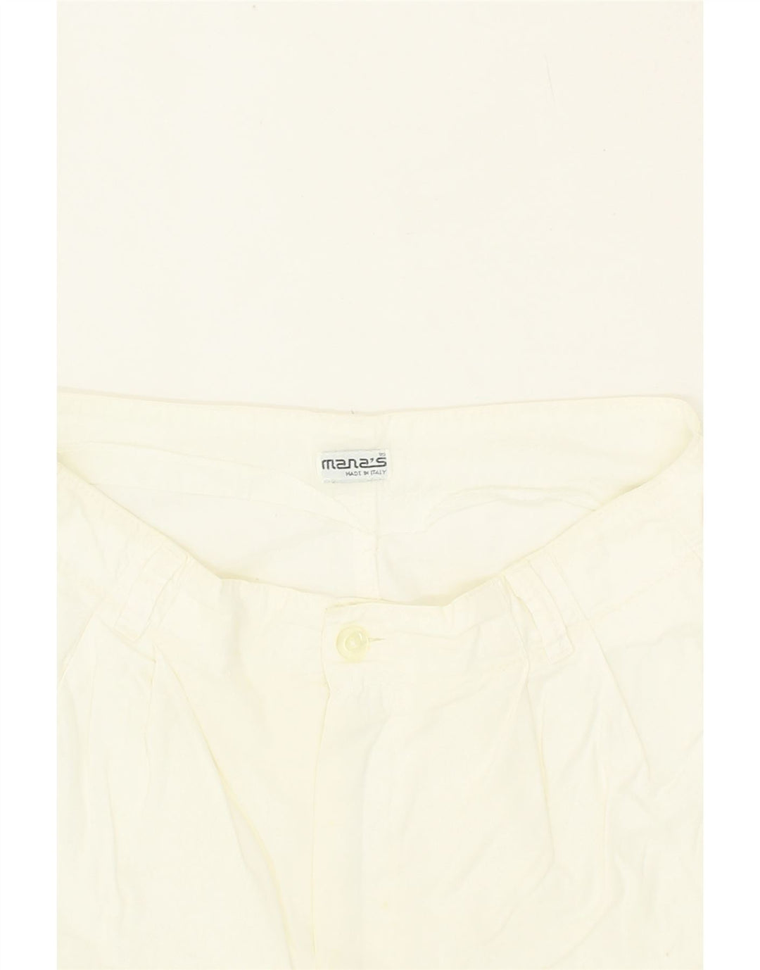 VINTAGE Womens Pleated Casual Shorts W30 Medium White Vintage Vintage and Second-Hand Vintage from Messina Hembry 