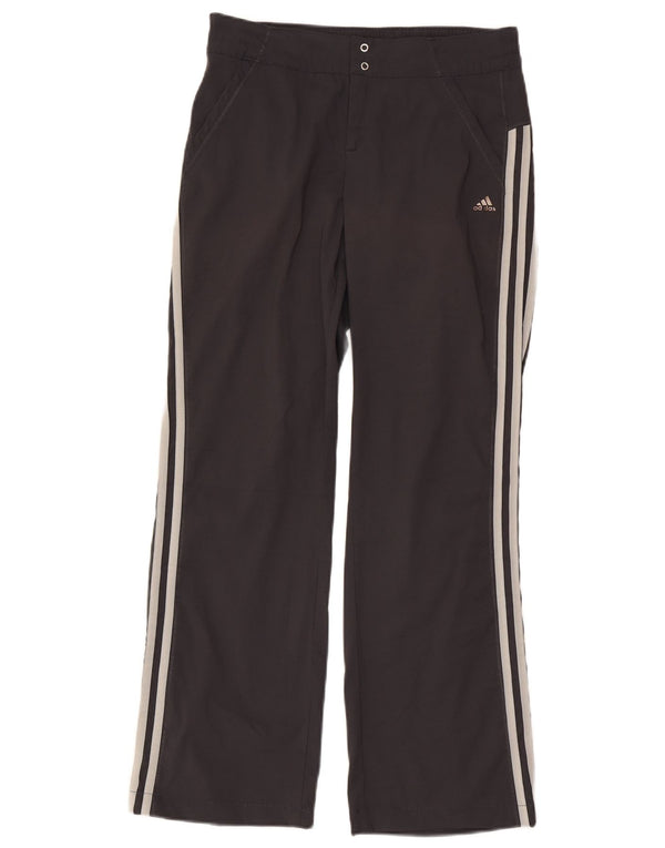 Adidas Γυναικείο Climalite ίσιο casual παντελόνι UK 12 Medium W30 L29 Μαύρο