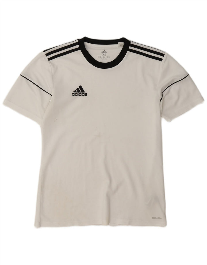 Ανδρικό T-Shirt Climalite Adidas Top XS White Colourblock Polyester