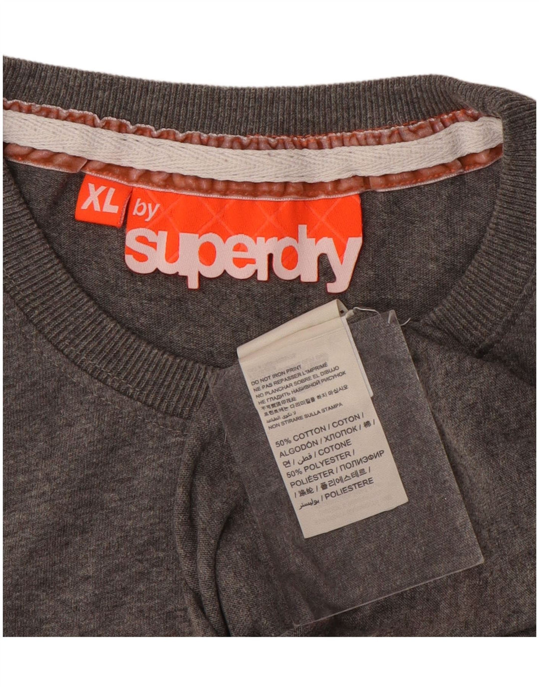 Ανδρικό γραφικό T-Shirt Superdry Top XL Γκρι βαμβακερό