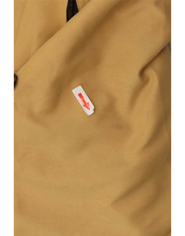 Henry White Γυναικείο Πανωφόρι UK 14 Medium Yellow Check Polyester