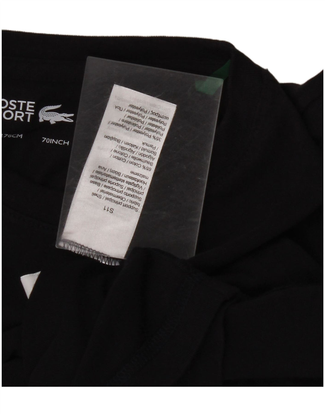 LACOSTE Boys Graphic Top Μακρυμάνικο 15-16 ετών Navy Blue Cotton