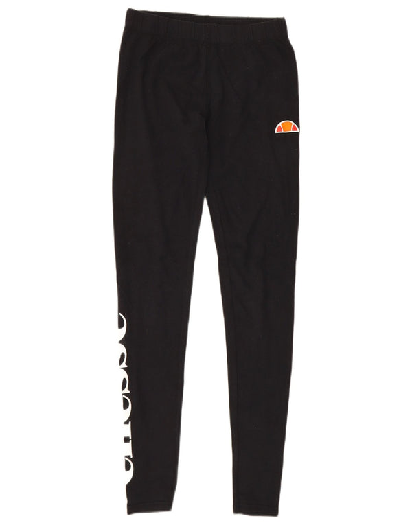 Ellesse Γυναικείο Γραφικό Κολάν UK 8 Μικρό μαύρο βαμβακερό