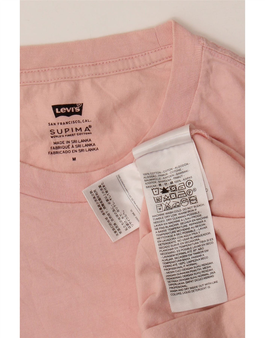 Ανδρικό T-Shirt LEVI'S Top Μεσαίο Ροζ Βαμβακερό