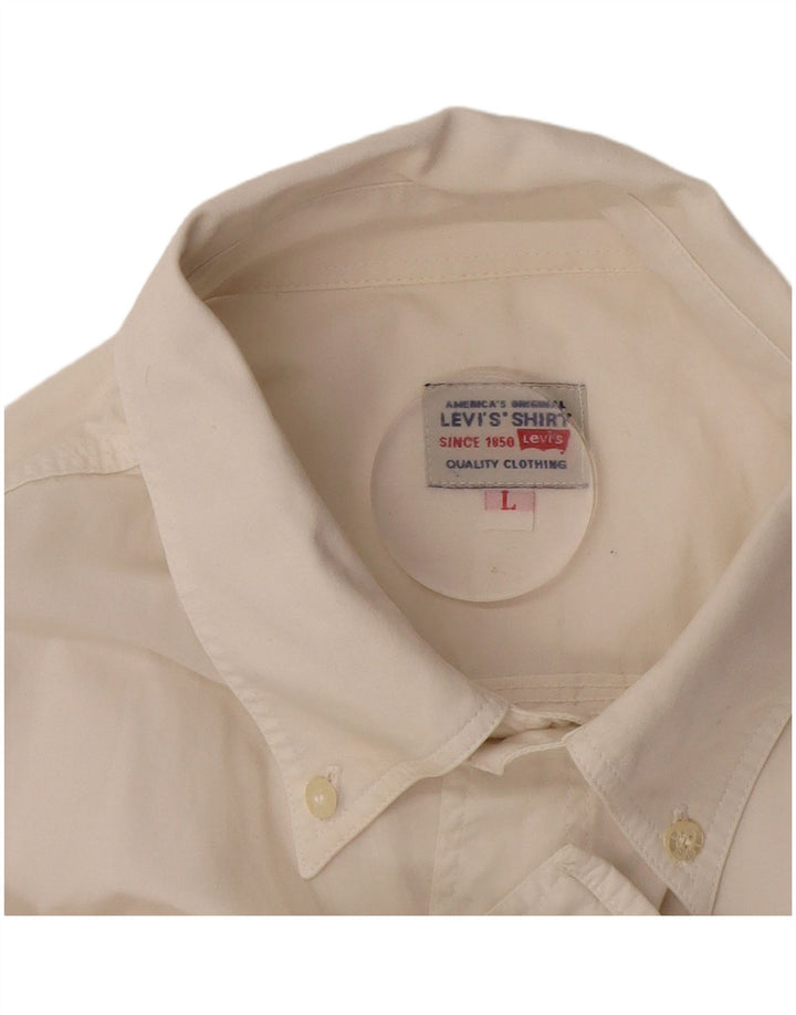 Ανδρικό πουκάμισο Levi's μεγάλο σε λευκό