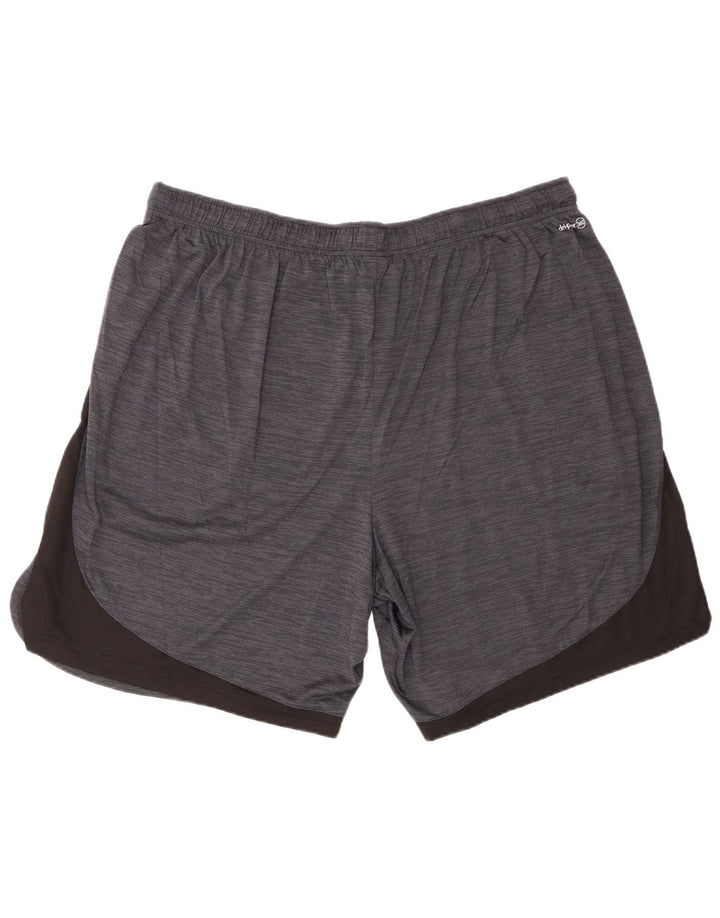 Αθλητικό ανδρικό αθλητικό σορτς Russell 2XL γκρι χρώματος πολυεστέρας