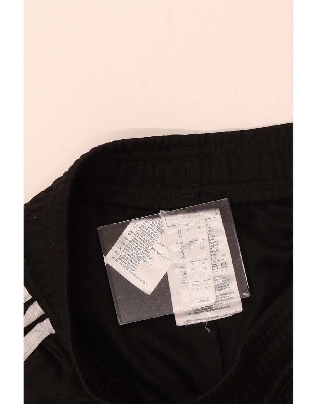 Γυναικεία αθλητική φόρμα ADIDAS Παντελόνι UK 6 XS Μαύρο Πολυεστέρας