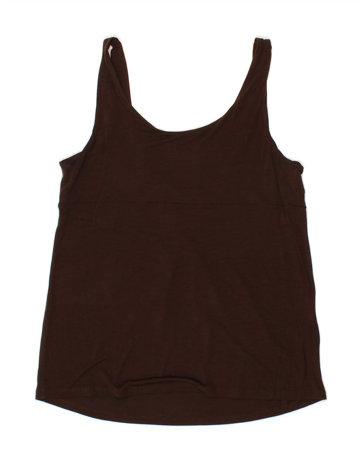 MAX&CO. Womens Crop Top UK 14 Large Brown Vintage Max&Co. and Second-Hand Max&Co. from Messina Hembry 