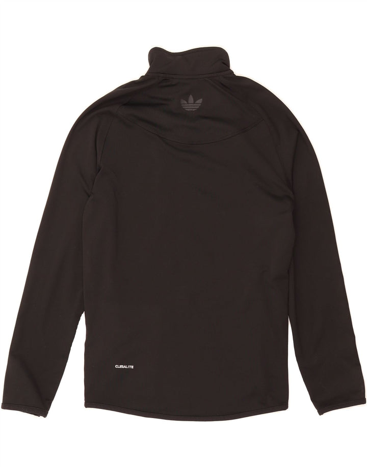 ADIDAS Mens Climalite Tracksuit Top Jacket Small Black Polyester Vintage Adidas and Second-Hand Adidas from Messina Hembry 