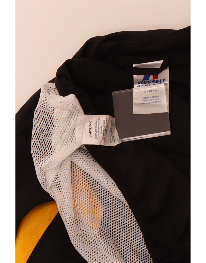 Russell Athletic Ανδρική αθλητική φόρμα Top Jacket UK 40 Large Black Polyester
