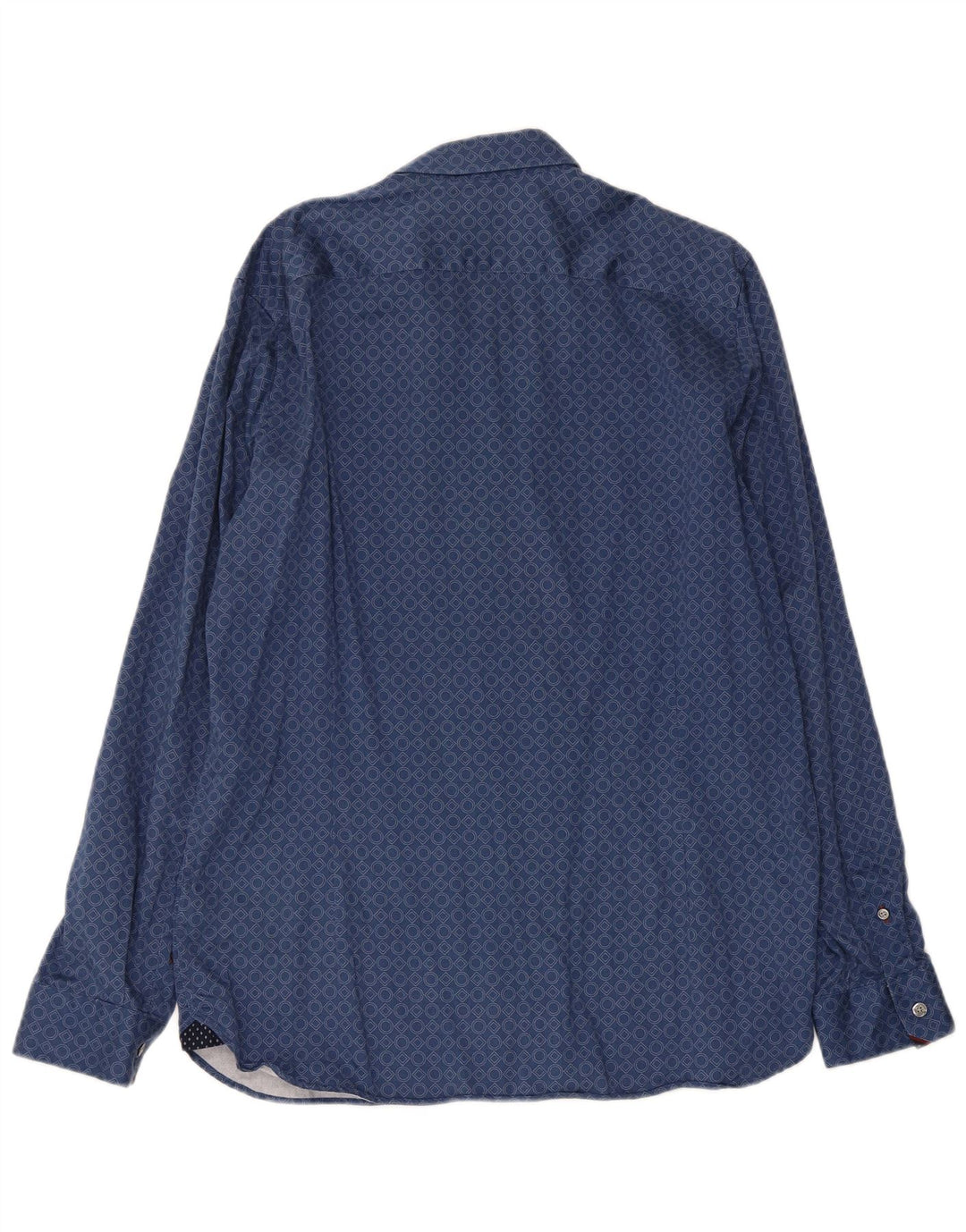 Ανδρικό πουκάμισο Ted Baker 5 XL Μπλε γεωμετρικό βαμβακερό
