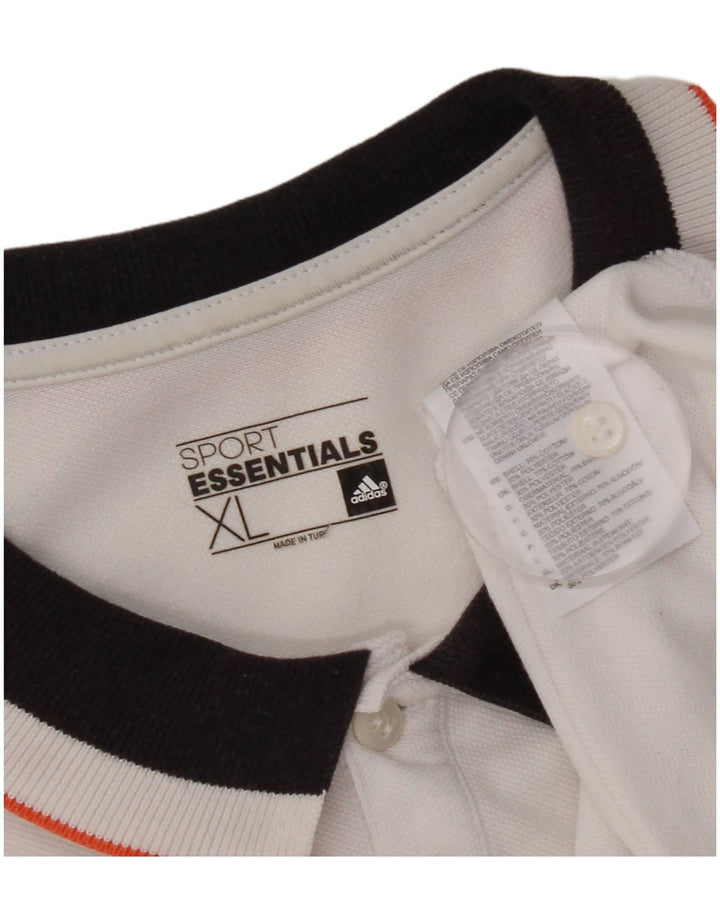 Ανδρικό πουκάμισο Adidas Climalite Polo XL Λευκό βαμβακερό