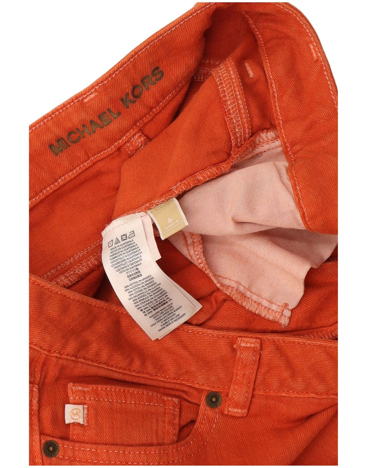 Michael Kors Γυναικείο Slim Jeans US 6 Medium W34 L32 Πορτοκαλί βαμβακερό