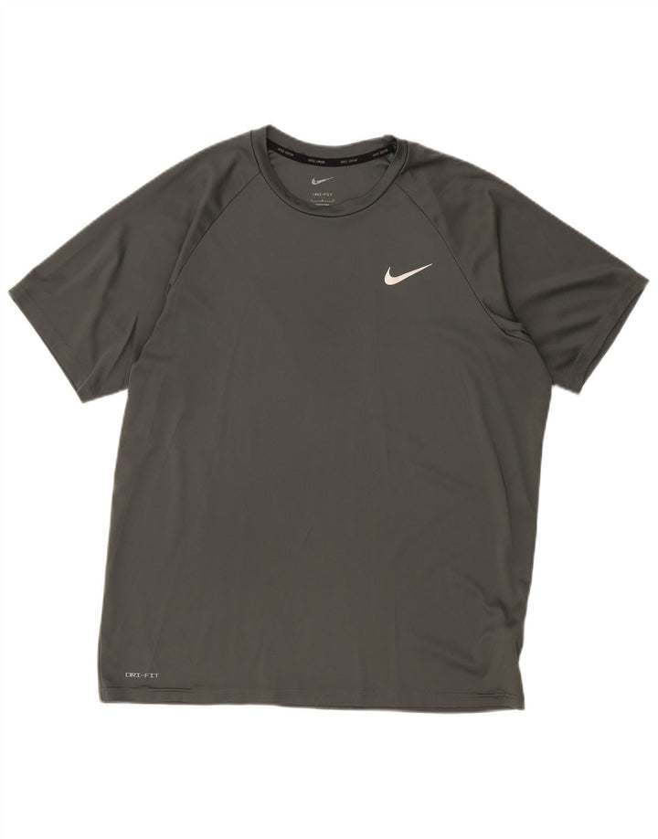 Ανδρικό μπλουζάκι Nike Dri Fit Top Large Grey Polyester