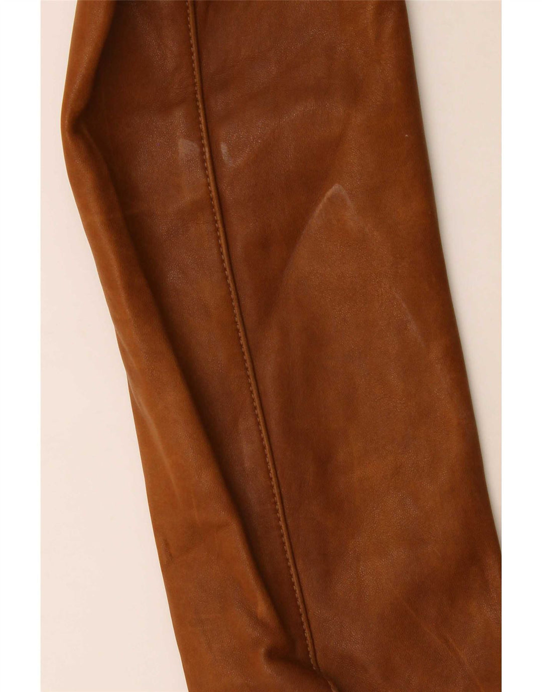 Massimo Dutti Γυναικείο δερμάτινο σακάκι με 3 κουμπιά UK 8 Small Brown