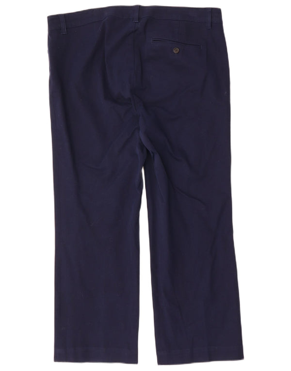 RALPH LAUREN Womens Adelle Casual Trousers US 12 Large W36 L26  Navy Blue