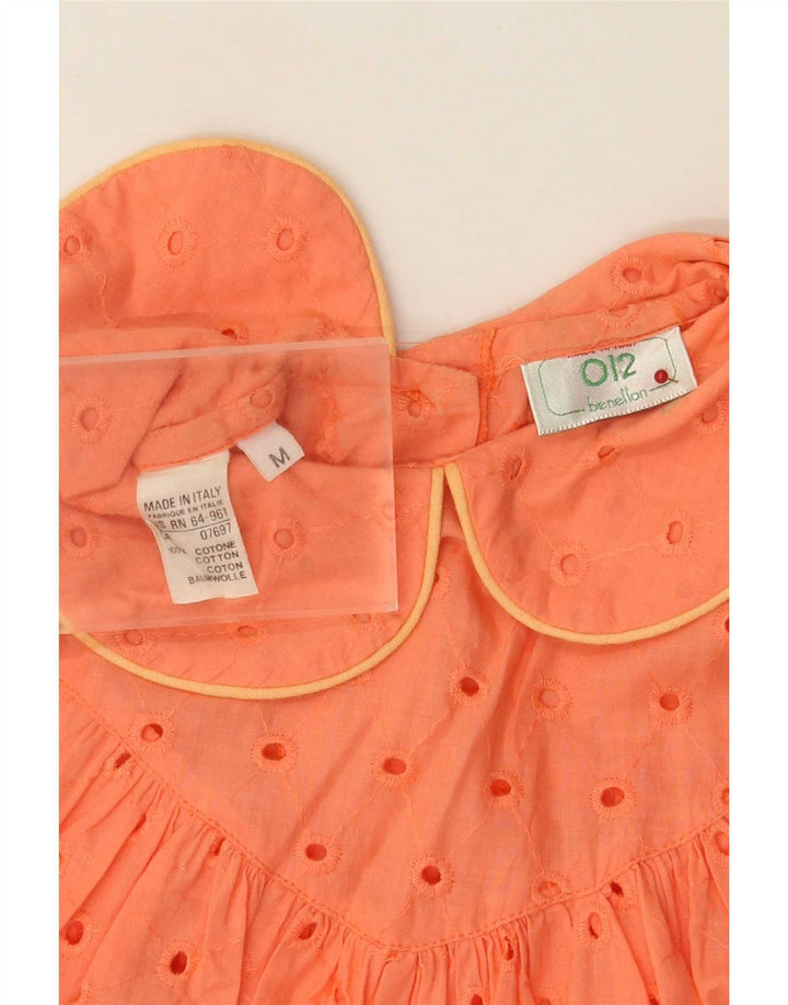 Γυναικείο φόρεμα σκηνής Benetton UK 14 Μεσαίο πορτοκαλί βαμβακερό