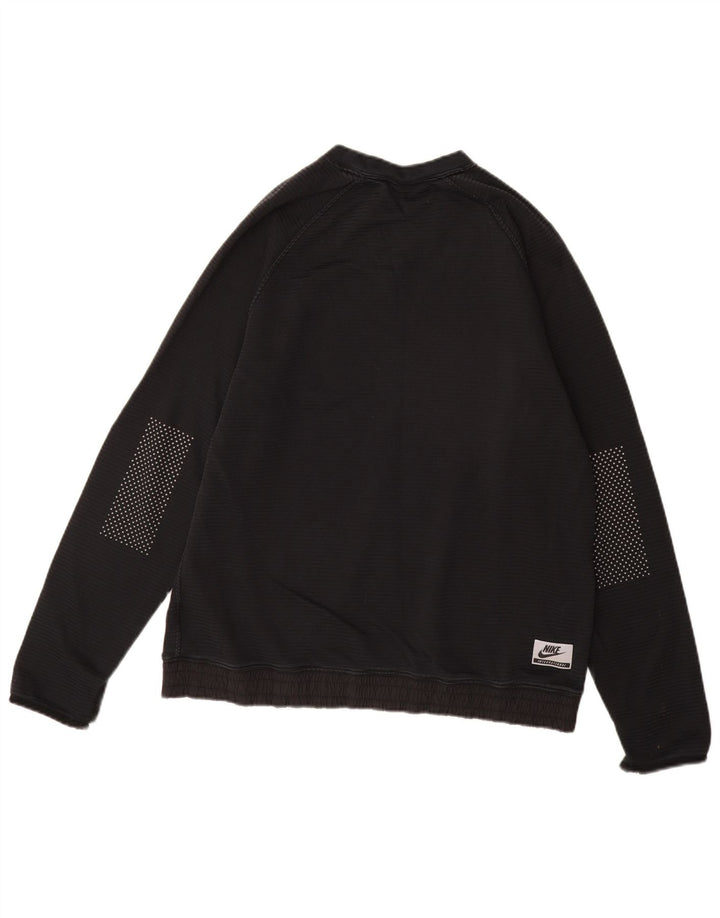 Ανδρικό φούτερ NIKE Jumper Μεγάλο μαύρο ριγέ βαμβακερό