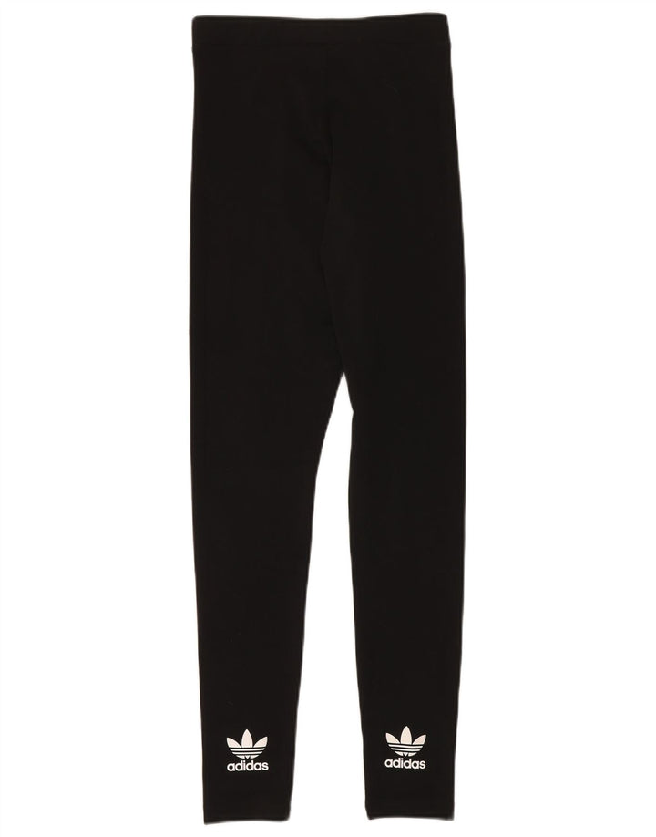 Γυναικεία γραφικά κολάν ADIDAS UK 10 Small Black Polyester