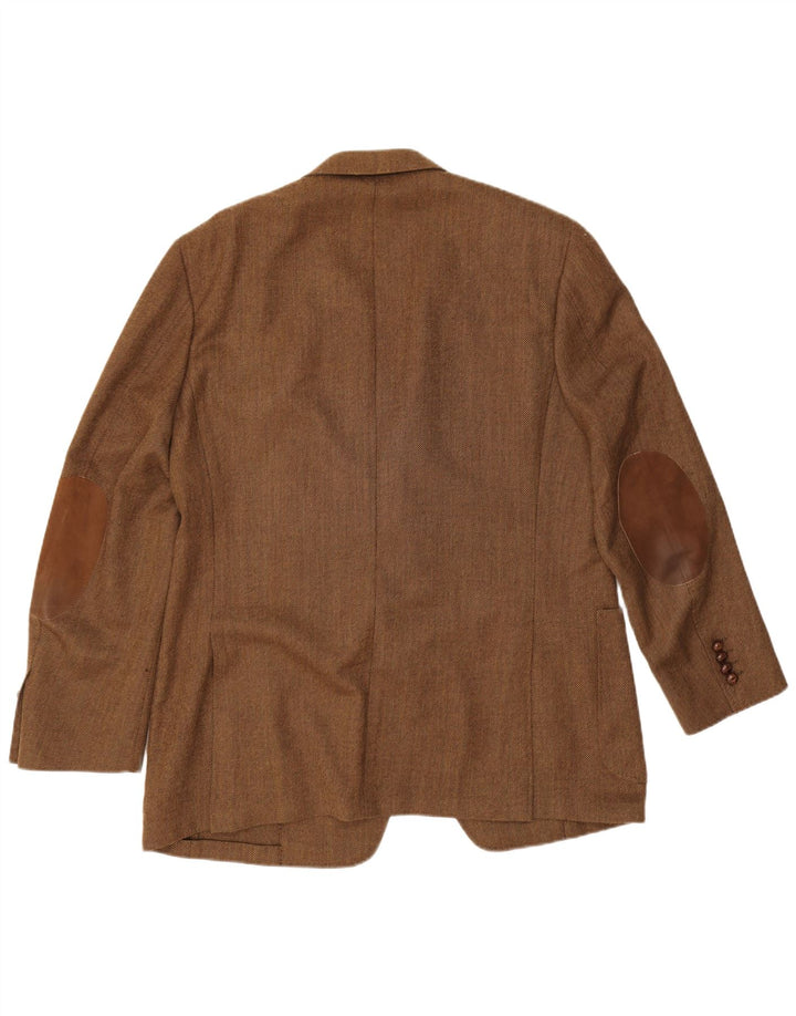 Canali Ανδρικό σακάκι σακάκι με 3 κουμπιά IT 54 2XL καφέ παρθένο μαλλί