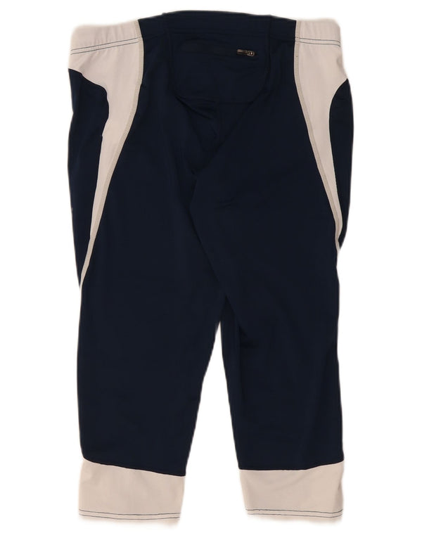 Asics Γυναικεία Κάπρι Κολάν UK 14 Medium Navy Blue Colorblock Πολυεστέρας