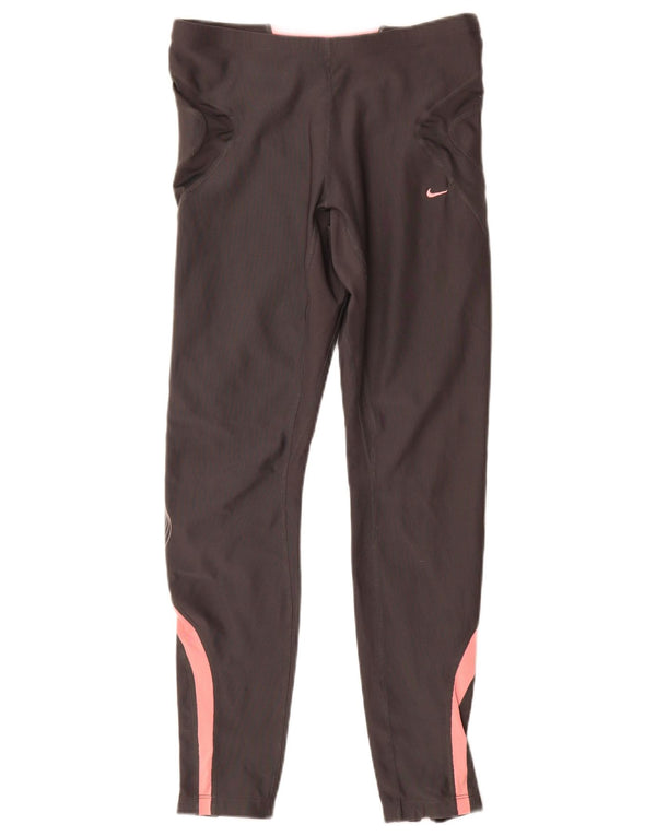 Γυναικεία κολάν Nike Dri Fit UK 10/12 Medium Grey Colourblock