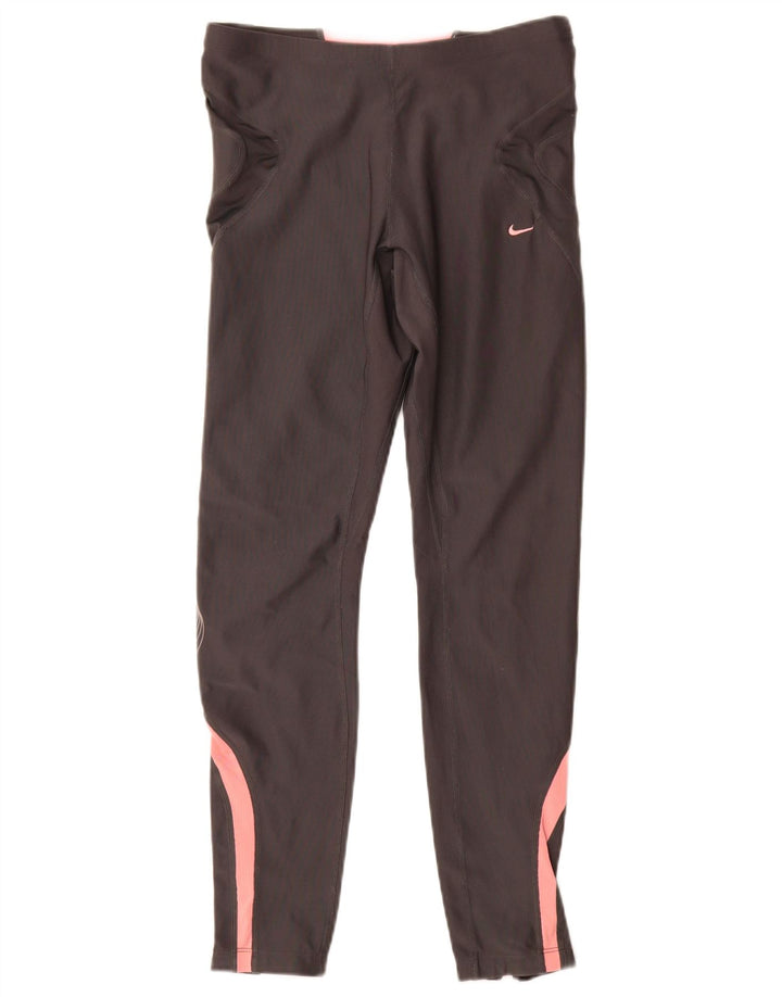 Γυναικεία κολάν Nike Dri Fit UK 10/12 Medium Grey Colourblock