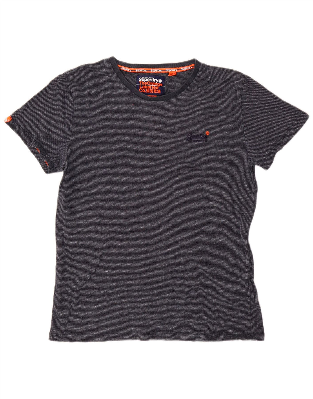 Ανδρικό T-Shirt Superdry Top Large Navy Blue από βαμβάκι
