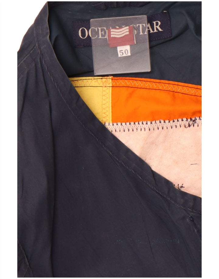 OCEAN STAR Ανδρικά γραφικά Gilet IT 50 Large Navy Blue Colourblock