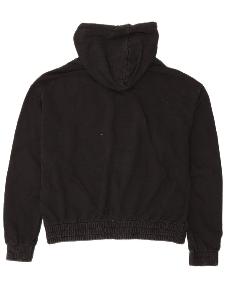 PUMA Γυναικείο Hoodie Jumper UK 14 Medium μαύρο βαμβακερό