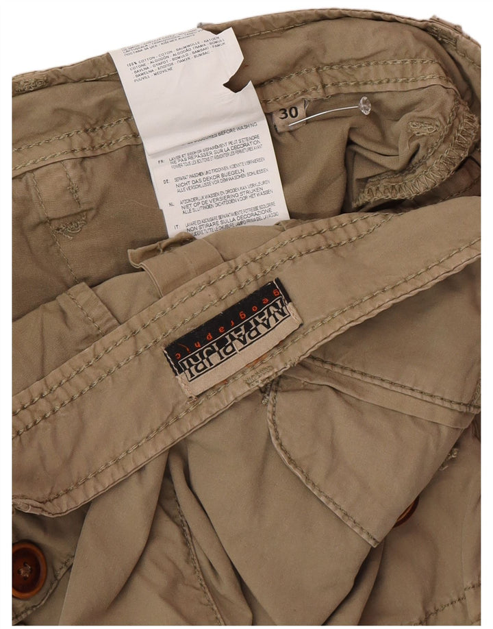 Ανδρικό σορτς Cargo Napapijri W30 Medium Khaki Cotton