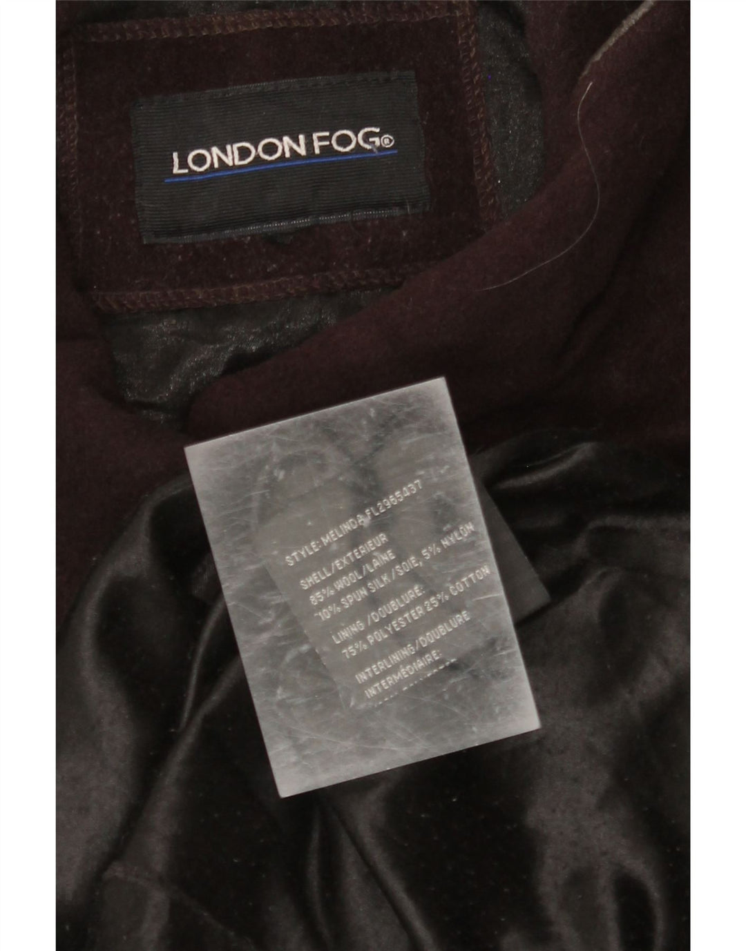 Γυναικείο Παλτό LONDON FOG UK 16 Large Brown Wool