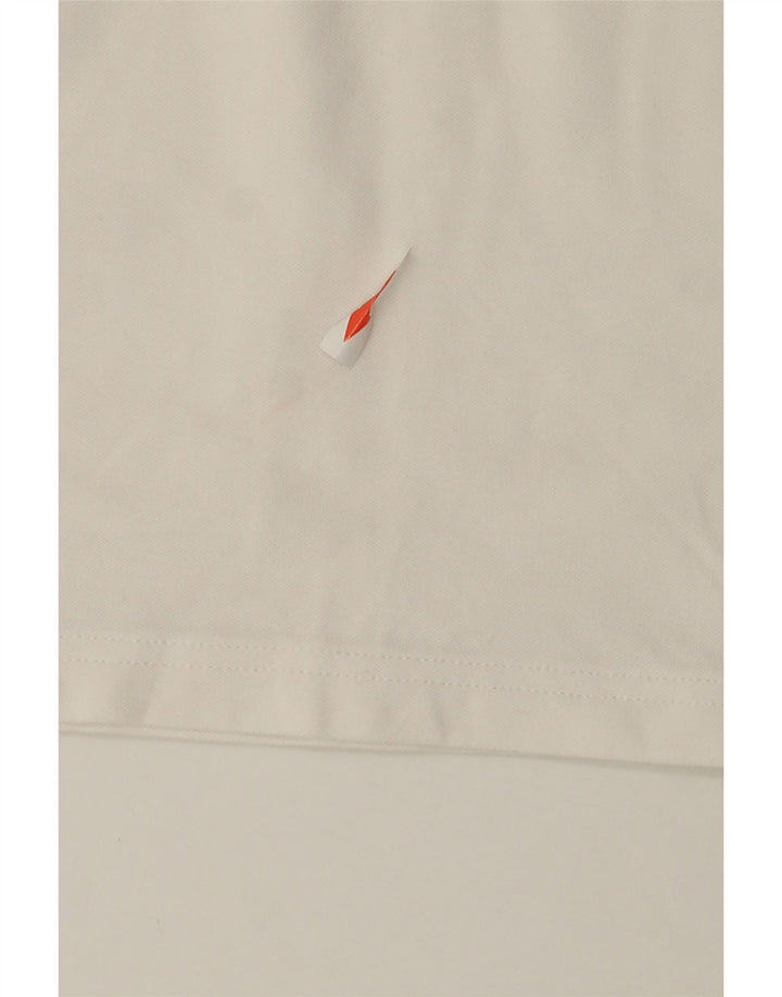 Ανδρικό μπλουζάκι πόλο Hugo Boss, μεσαίο λευκό βαμβακερό