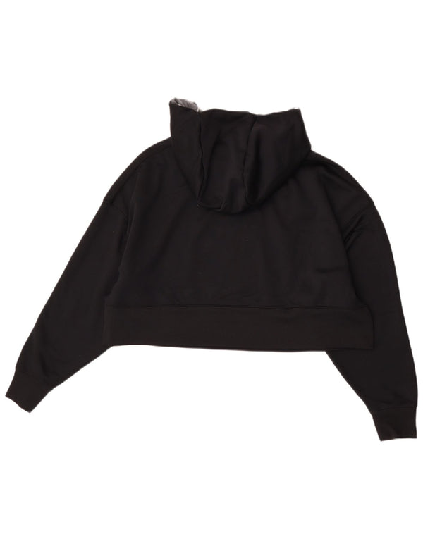 Nike Womens Dri Fit Graphic Oversized Hoodie Jumper UK 14 Medium Black