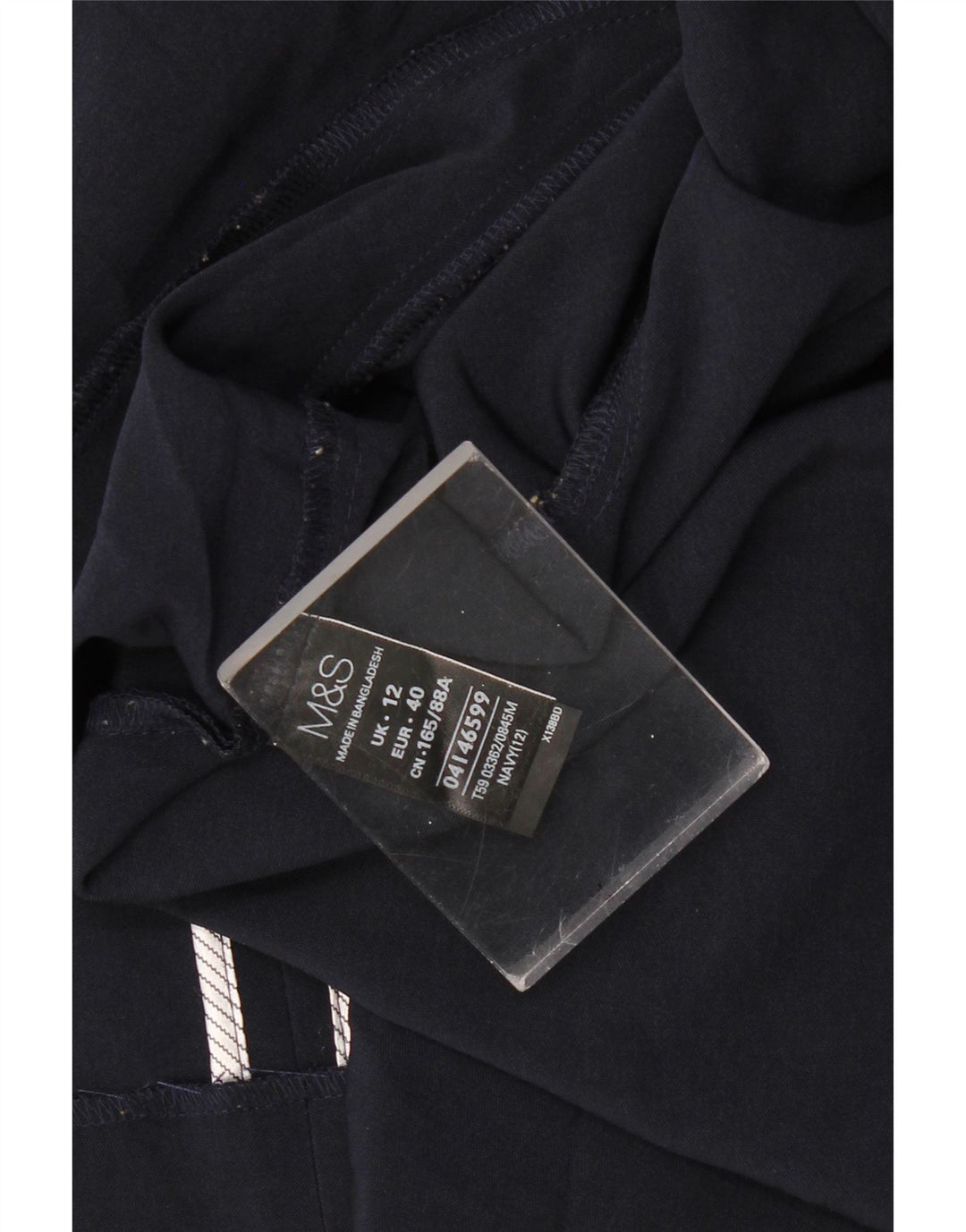 MARKS & SPENCER Γυναικείο ανοιχτό σακάκι UK 12 Medium Navy Blue Polyester